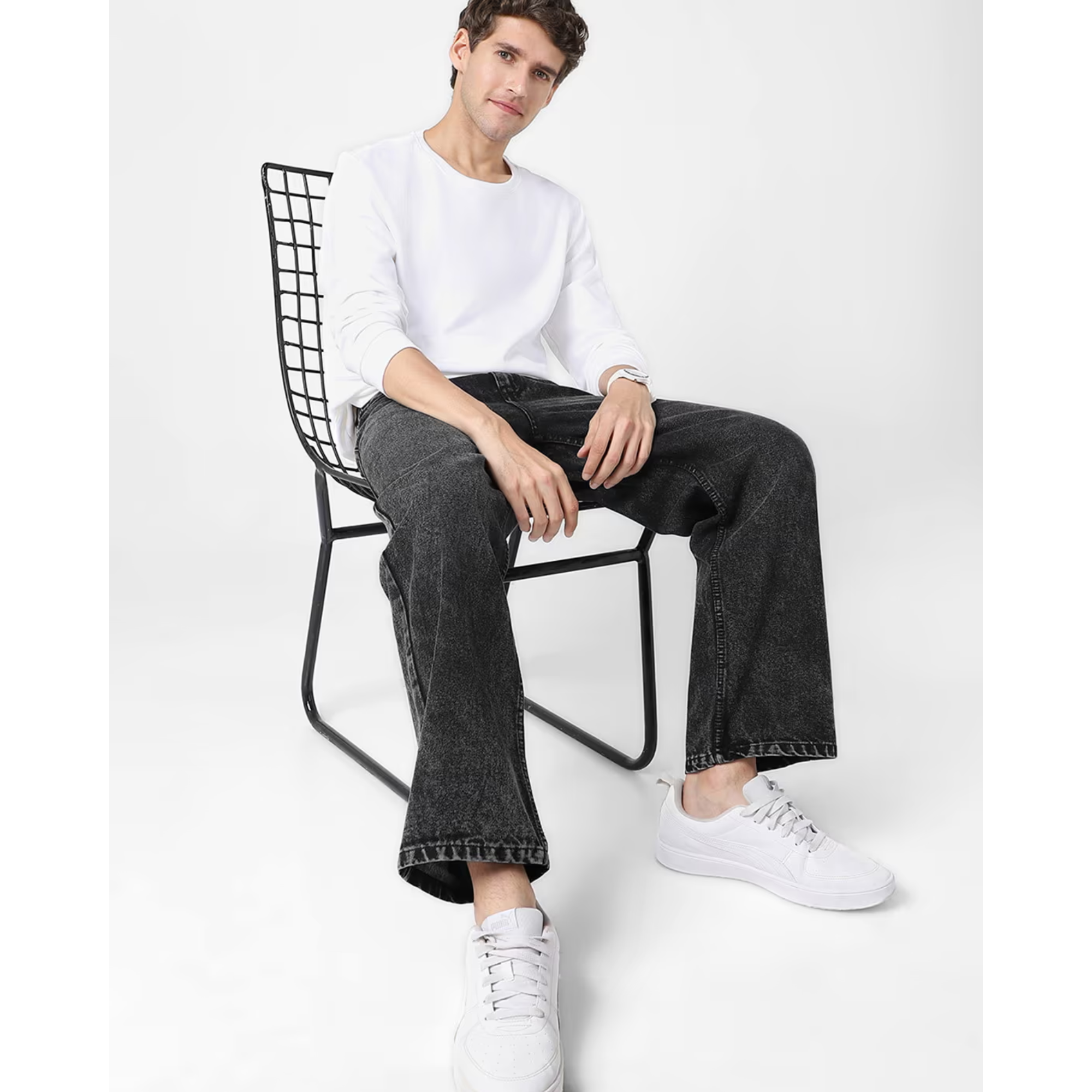URBANO FASHION Men Towel Wash Relaxed Fit Mid-Rise...
